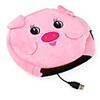 USB Happy Pig Style Hand Warmer and Mouse Pad (Pink)