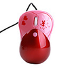 USB Heart Patten Style Optical Mouse (Pink)