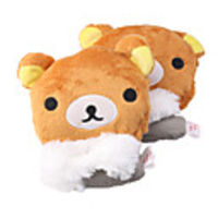 USB Heated Plush Wrist Hand Warmer Gloves - Little Bear
