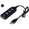 Usb Hub 2.0 High Quality Hi-Speed 4Port Splitter Hub Adapter For PC Computer Usb Hub 2.0 4 Ports For Notebook Black