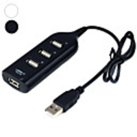 Usb Hub 2.0 High Quality Hi-Speed 4Port Splitter Hub Adapter For PC Computer Usb Hub 2.0 4 Ports For Notebook Black