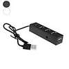 Usb Hub 2.0 High Quality Hi-Speed 4Port Splitter Hub Adapter For PC Computer Usb Hub 2.0 4 Ports For Notebook Black