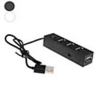 Usb Hub 2.0 High Quality Hi-Speed 4Port Splitter Hub Adapter For PC Computer Usb Hub 2.0 4 Ports For Notebook Black