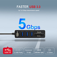 USB Hub 3.0 Multi USB 3.0 Hub USB High Speed Separator 3.6 port 2.0 HAB TF SD Card Reader All In One For Computer Substances Of Computer