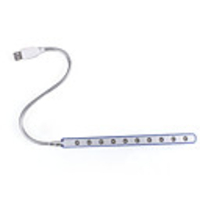 USB LED 10 Lights Plastic,  Blue