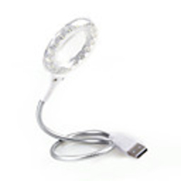 USB LED 18 Lights with Magnifier,  White
