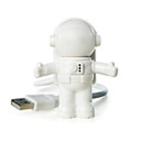 USB LED Adjustable Night Light Cool New Astronaut Spaceman For Computer PC Lamp Desk Light Pure White