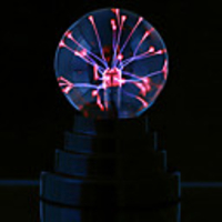 USB Magic Black Base Glass Plasma Ball Sphere Lightning Party Lamp Light With USB Cable
