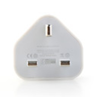 USB Mains Charger Plug for Apple iPad 2/iPad/iPhone 4/iPods (UK Plug)