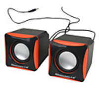 USB Mini Cube Speakers for PC,  MP3 Player and Mobile Cell Phones (2W x 2)