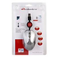 USB Mini Laptop Optical Mouse with Retractable Cable