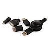 USB MULTI-RETRACTABLE CABLE, DATA Synchronization and Charging