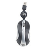 USB Optical Retractable Mouse (Assorted Colors)