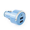 USB Power Adapter Car Charger for iPhone/iPad - Blue (DC 12~24V)
