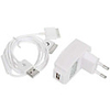 USB Power Adapter/Charger with USB Data Charging Cable for Apple iPad,  iPad 2