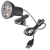 USB Powered 3-LED Bright White Light with Clip