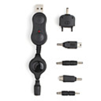USB Powered Cellphone Charger Kit (with 5 adapters)