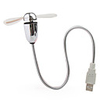 USB Powered Cooling Fan with Flexible Neck Red LED Light