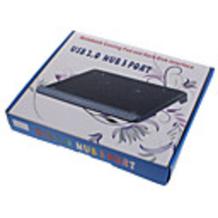USB Powered Dual Fan Laptop Cooling Pad With 3-Port USB Hub