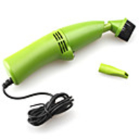 USB Powered Mini Turbo Vacuum Cleaner with Brush and Illumination LED for Notebook
