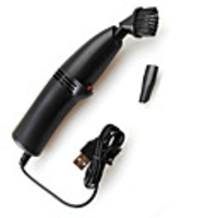 USB Powered Mini Turbo Vacuum Cleaner with Brush and Illumination LED for Notebook