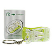 USB Powered Universal Cell Phone Battery Charger Keychain with Auto-Polarity (USB 5V)