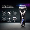 USB Rechargeable Electric Shaver Stainless Steel Shaving Machine Men 3D Triple Floating Blade Razor Shaver barbeador eletrico