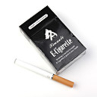 USB Rechargeable Electronic Cigarette with 6-Refills Black