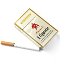 USB Rechargeable Electronic Cigarette with 6-Refills Golden