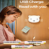 USB Rechargeable Touch Sensor Bedside Lamp Cute Bear Portable Wall Lamp Bedroom Desk Lamp Cabinet Stairs Decorative