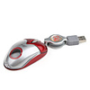 USB Retractable Optical Mouse (Red)