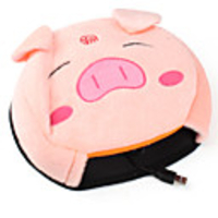 USB Sleepy Pig Style Hand Warmer and Mouse Pad (Pink)