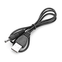 USB to 2.5mm DC Charging Cable Black (60cm-Length) miniinthebox
