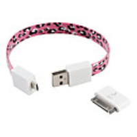 USB to 30 Pin and Micro USB Cable for iPhone and CellPhones