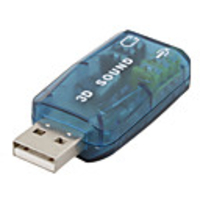 USB to Audio Crystal Blue Sound Card