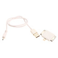 USB to Lightning,  30-Pin and Micro USB Adapter Cable for iPhone,  iPad and Others