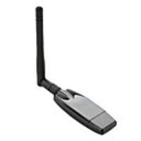 USB Wi-Fi Adapter with Adjustable Antennae (300Mbps,  Black)