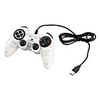 USB Wired Dual-Shock Gaming Controller for PC (White)