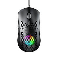 usb wired mouse 10000DPI 7-speed adjustable 8-key IN89 fan wired colorful hole macro definition gaming mouse dedicated miniinthebox