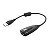 USB2.0 B Adapter,  USB2.0 B to 3.5mm Audio Adapter Male - Female Nickel-plated steel 0.15m(0.5Ft)