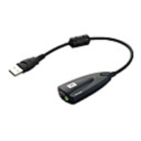 USB2.0 B Adapter,  USB2.0 B to 3.5mm Audio Adapter Male - Female Nickel-plated steel 0.15m(0.5Ft)