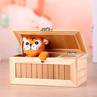 Useless Box Tiger Professional for Killing Time Stress and Anxiety Relief Wooden For Kid