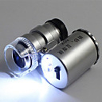 UV Light Portable Jewelry Magnifier Glass Loupe For Currency Jade Identification