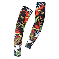 UV Sun Protection Cooling Arm Sleeves Compression Arm Cover Shield Sleeves Sun Sleeves Ultraviolet Resistant Breathability Stretchy Elastane Polyster for Fishing Hiking Outdoor Exercise 1 Pair