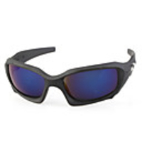 UV400 Resin Lens Glare-Guard Driving Sunglasses (Black Frame Blue Lens)