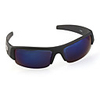 UV400 Resin Lens Glare-Guard Driving Sunglasses (Black Frame Blue Lens)