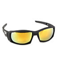 UV400 Resin Lens Glare-Guard Driving Sunglasses (Black Frame Yellow Lens)