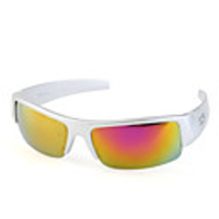 UV400 Resin Lens Glare-Guard Driving Sunglasses (Slivery Frame Yellow Lens)