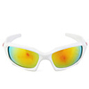 UV400 Resin Lens Glare-Guard Driving Sunglasses (White Frame Yellow Lens)