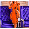 v-neck three-quarter sleeves high waist large size slim fit casual wear dress with wooden ears women dress factory direct sales miniinthebox